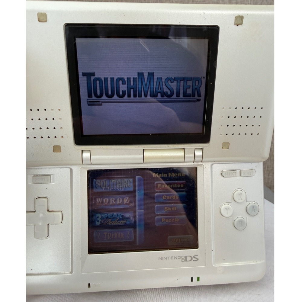 Nintendo DS Original Silver Console NTR-001 Bundle with TouchMaster and Charger